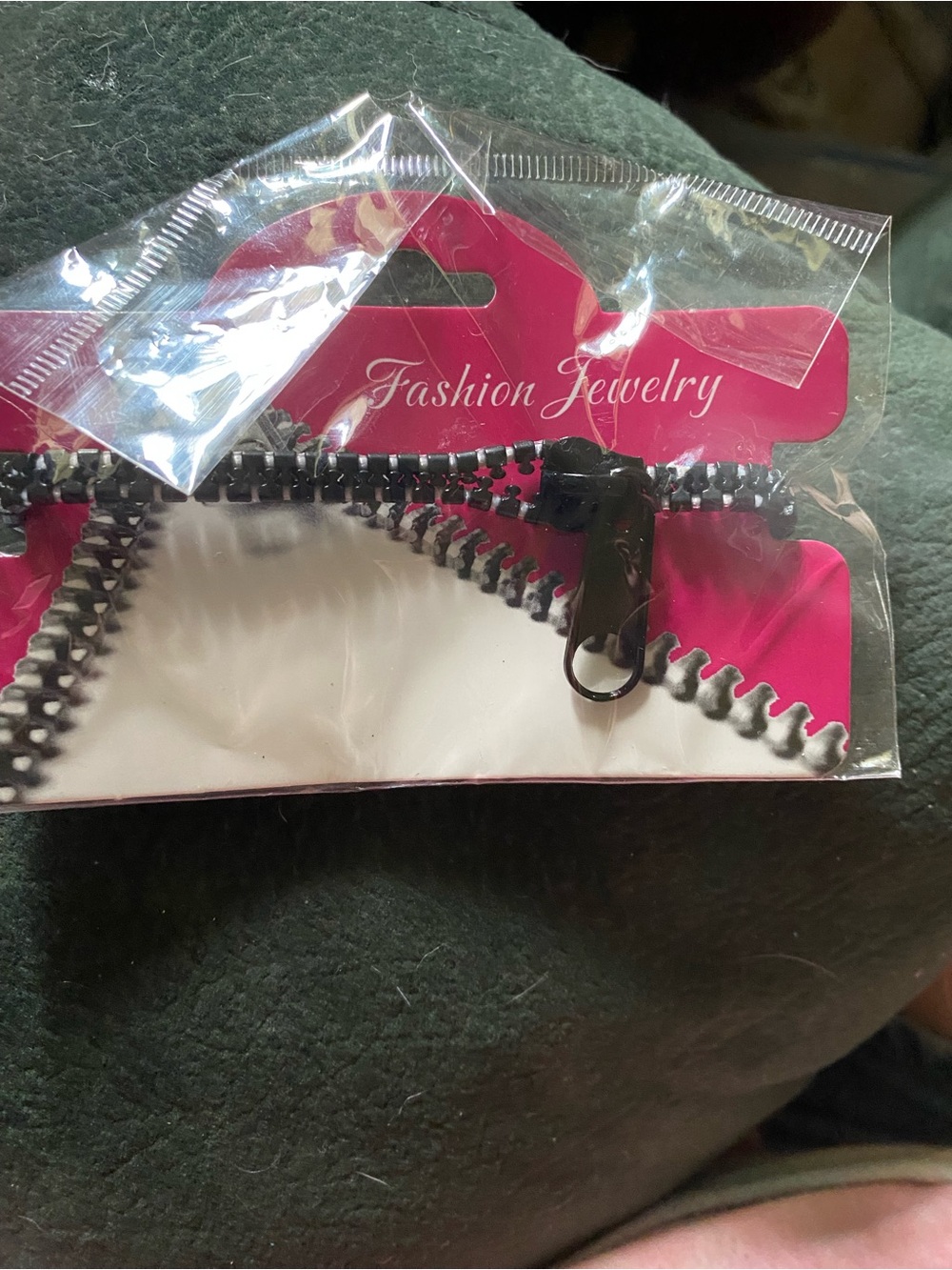 Fashion Jewelry Black Zipper Hair Clip